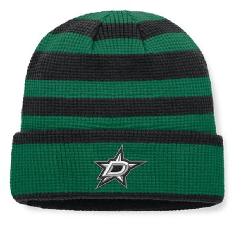 Men's Fanatics Kelly Green/Black Dallas Stars Fundamental Steady Cuffed Knit Hat