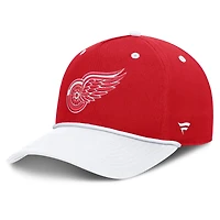 Men's Fanatics Red/White Detroit Red Wings Fundamental Power Play A-Frame Adjustable Hat