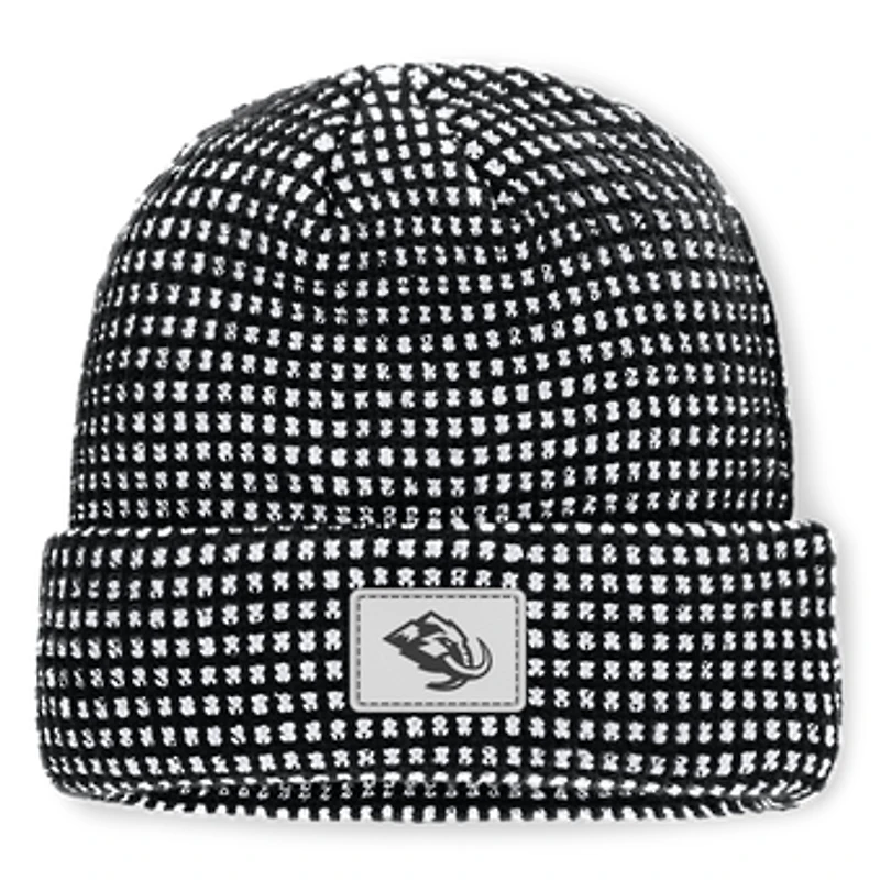 Men's Fanatics Black Utah Mammoth Fundamental Scheme Ribbed Cuffed Knit Hat
