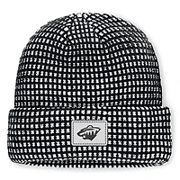 Men's Fanatics Black Minnesota Wild Fundamental Scheme Ribbed Cuffed Knit Hat