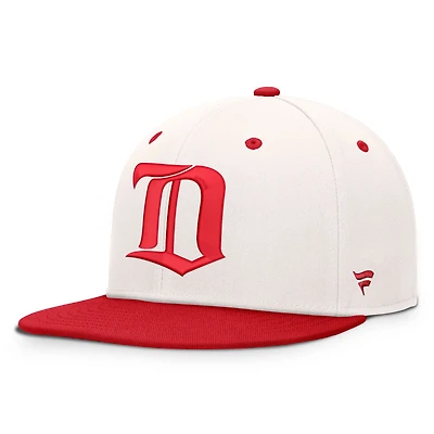 Men's Fanatics Cream/Red Detroit Red Wings Heritage Ballpark Snapback Hat