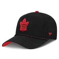 Men's Fanatics Black Toronto Maple Leafs Canada Military Appreciation Authentic Pro A-Frame Adjustable Hat