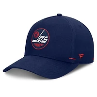 Men's Fanatics Navy Winnipeg Jets Alternate Authentic Pro Rink A-Frame Adjustable Hat