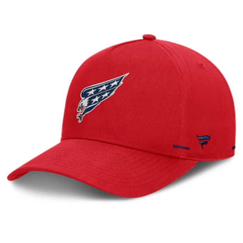 Men's Fanatics Red Washington Capitals Alternate Authentic Pro Rink A-Frame Adjustable Hat
