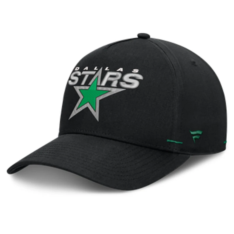 Men's Fanatics Black Dallas Stars Alternate Authentic Pro Rink A-Frame Adjustable Hat