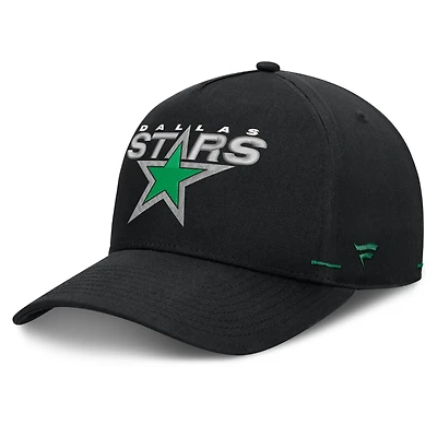 Men's Fanatics Black Dallas Stars Alternate Authentic Pro Rink A-Frame Adjustable Hat