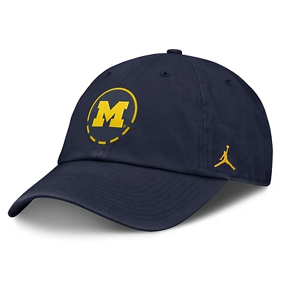 Men's Jordan Brand Navy Michigan Wolverines Primetime Basketball Club Adjustable Hat