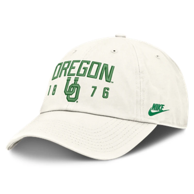 Men's Nike White Oregon Ducks Legacy Letter & Location Club Adjustable Hat