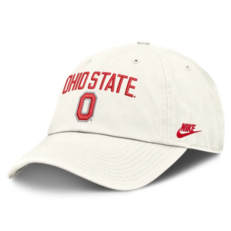 Men's Nike White Ohio State Buckeyes Legacy Letter & Location Club Adjustable Hat