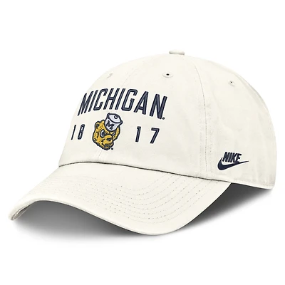 Men's Nike  White Michigan Wolverines Legacy Letter & Location Club Adjustable Hat