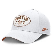 Unisex Nike  White Texas Longhorns Legacy Letter & Location Rise Adjustable Hat