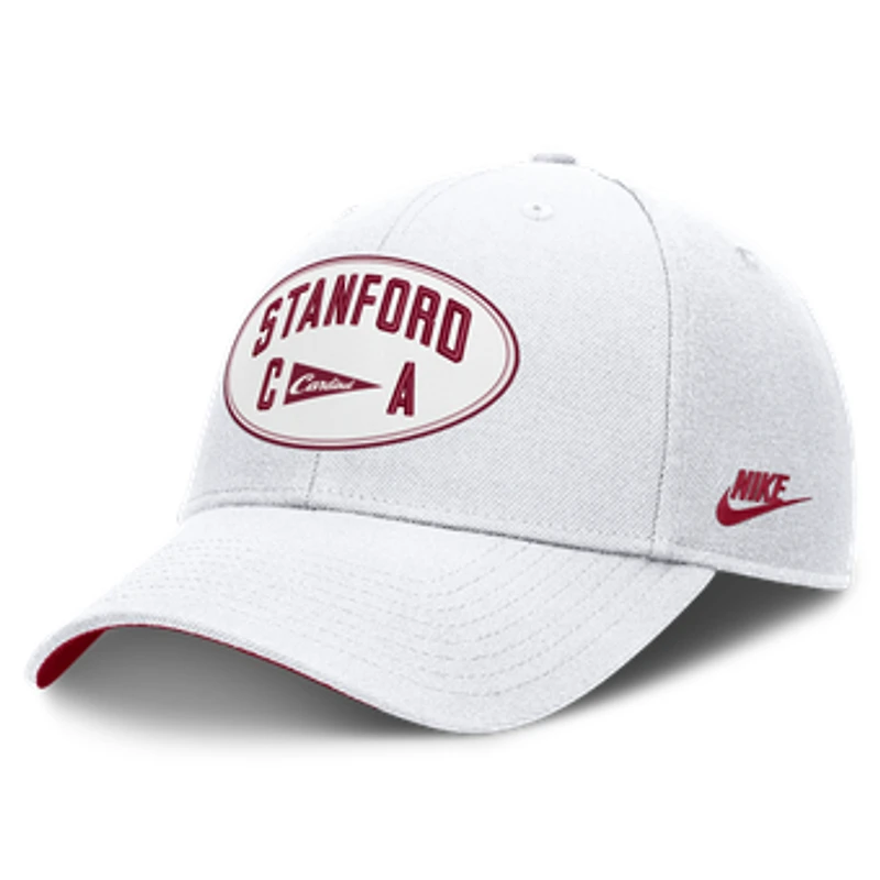 Unisex Nike White Stanford Cardinal Legacy Letter & Location Rise Adjustable Hat