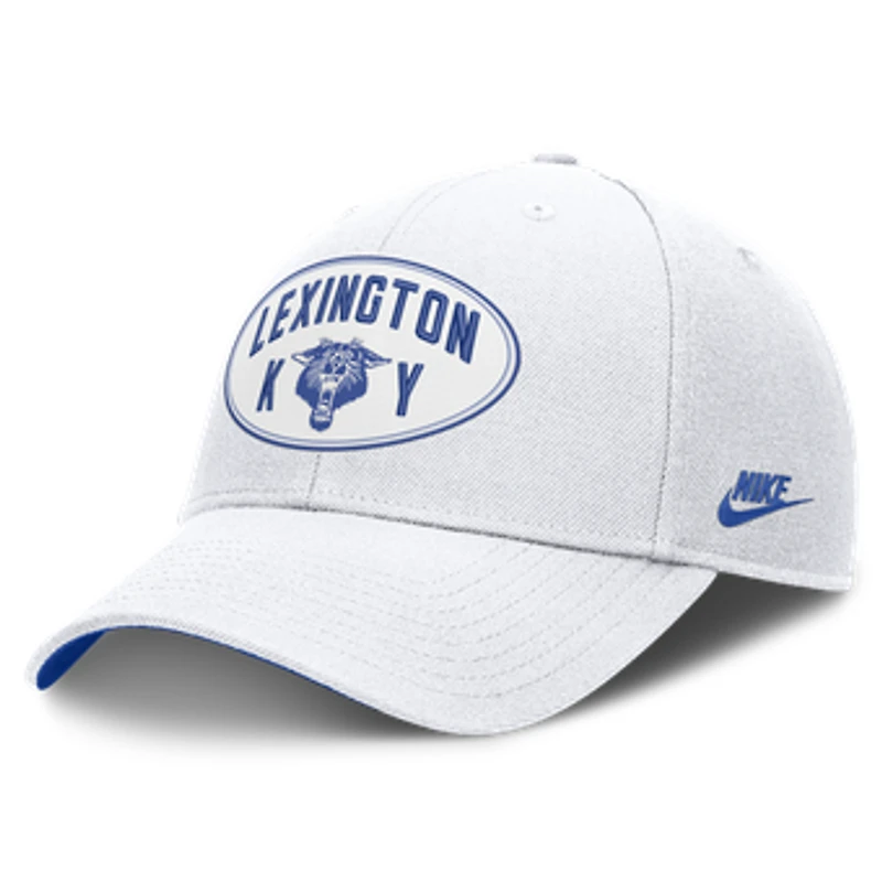 Unisex Nike White Kentucky Wildcats Legacy Letter & Location Rise Adjustable Hat
