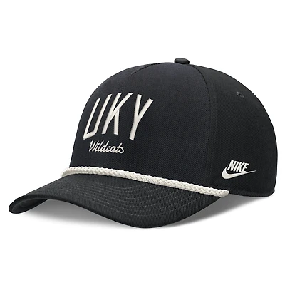 Unisex Nike Black Kentucky Wildcats Letter Rope Rise Adjustable Hat