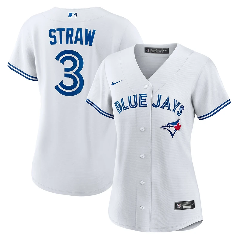Women's Nike Myles Straw White Toronto Blue Jays Home Replica Jersey