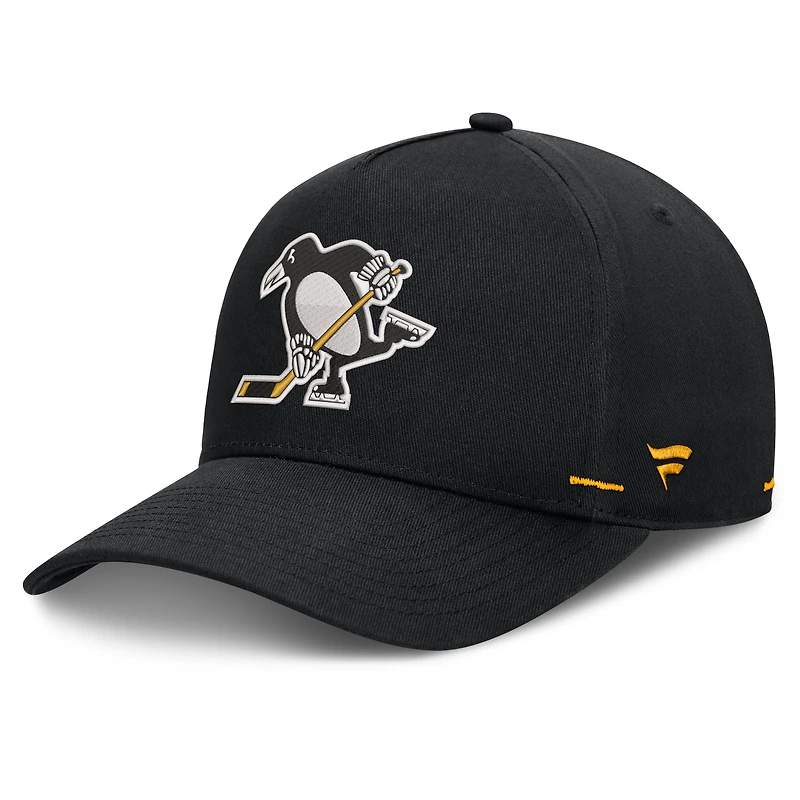 Men's Fanatics Black Pittsburgh Penguins Alternate Authentic Pro Rink A-Frame Adjustable Hat