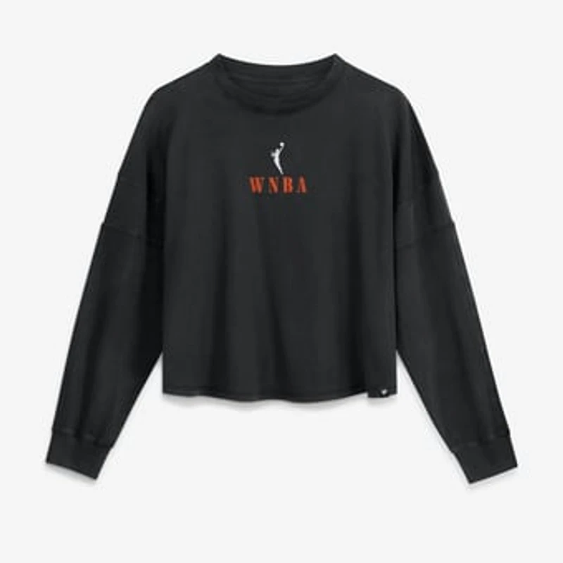 Women's Fanatics Black WNBA Gear Oversized Boxy Long Sleeve Top