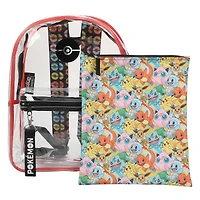 Pokemon Clear Backpack & Utility Case Set