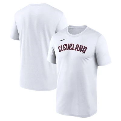 Men's Nike White Cleveland Guardians New Legend Wordmark Dri-FIT T-Shirt