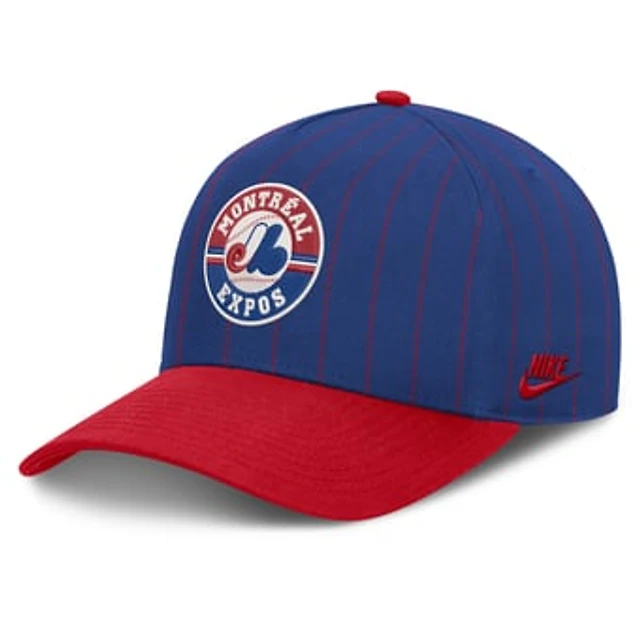 Male Nike Blue/Red Montreal Expos Cooperstown Rise A-Frame Adjustable Hat