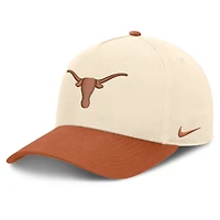 Unisex Nike  Natural/Texas Orange Texas Longhorns Campus Prep Rise Adjustable Hat