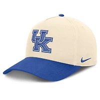 Unisex Nike  Natural/Royal Kentucky Wildcats Campus Prep Rise Adjustable Hat