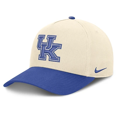 Unisex Nike  Natural/Royal Kentucky Wildcats Campus Prep Rise Adjustable Hat