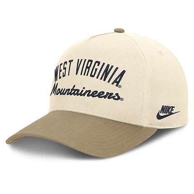 Unisex Nike Natural/Beige West Virginia Mountaineers Legacy Rise Adjustable Hat