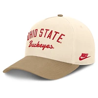 Unisex Nike  Natural/Beige Ohio State Buckeyes Legacy Rise Adjustable Hat