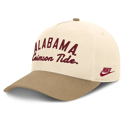 Unisex Nike Natural/Beige Alabama Crimson Tide Legacy Rise Adjustable Hat