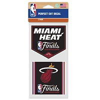 WinCraft Miami Heat 2023 Eastern Conference Champions 4" x 8" Two-Pack Perfect Cut Decal Set