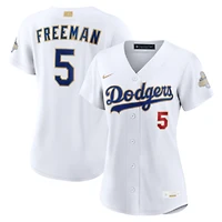 Women's Nike Freddie Freeman White Los Angeles Dodgers 2026 Gold Collection Stadium Jersey