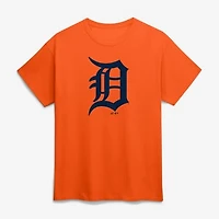 Men's Logo Athletic Orange Detroit Tigers Official Logo T-Shirt