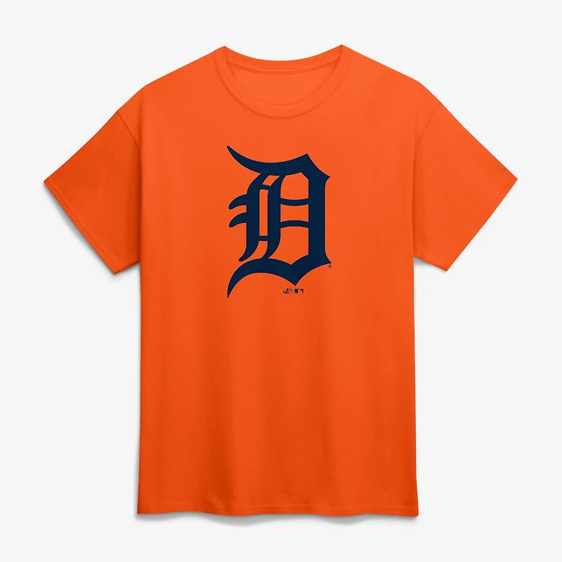 Men's Logo Athletic Orange Detroit Tigers Official Logo T-Shirt