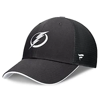 Men's Fanatics Black Tampa Bay Lightning Fundamental Limits Trucker Adjustable Hat