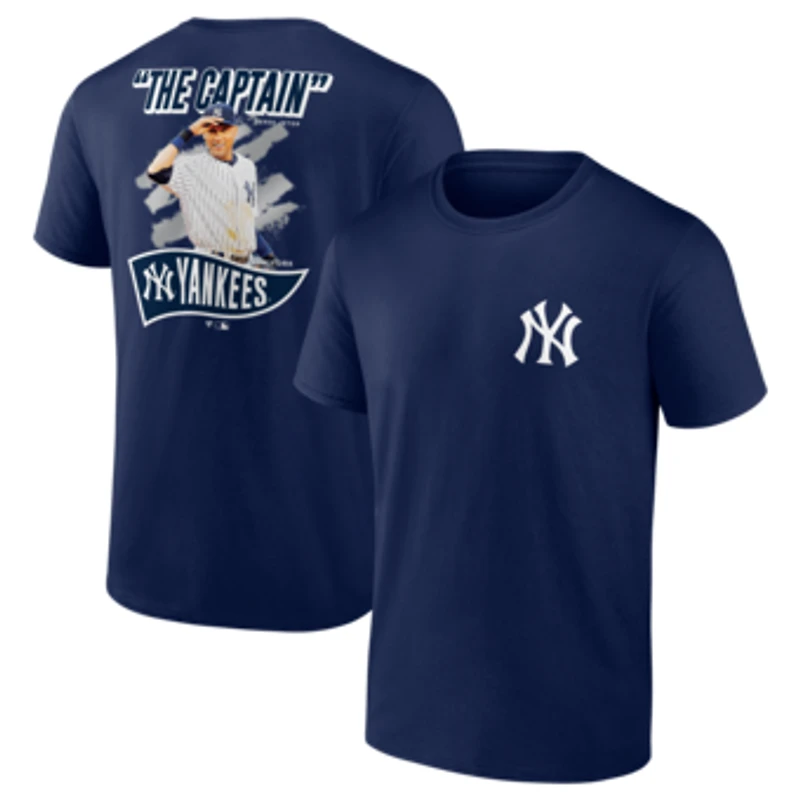 Men's Fanatics Derek Jeter Navy New York Yankees Retired Player Nickname Name & Number T-Shirt