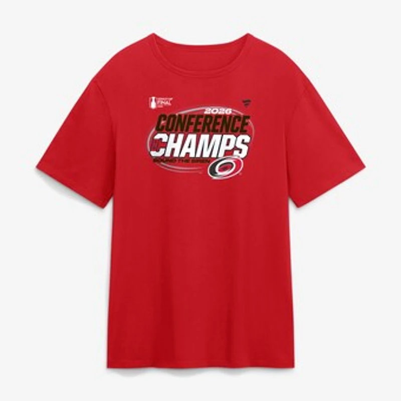 Men's Fanatics Red Carolina Hurricanes 2026 NHL Eastern Conference Champions Hometown T-Shirt