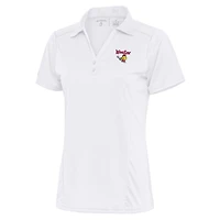 Women's Antigua White Worcester Red Sox Tribute Polo