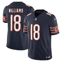 Men's Nike Caleb Williams Navy Chicago Bears Team Vapor F.U.S.E. Stitched Limited Jersey