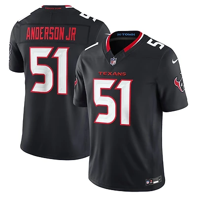 Men's Nike Will Anderson Jr. Navy Houston Texans Team Vapor F.U.S.E. Stitched Limited Jersey
