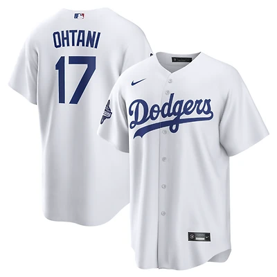 Men's Nike Shohei Ohtani White Los Angeles Dodgers 2025 World Series Champions Home Replica Jersey
