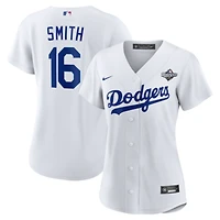 Women's Nike Will Smith White Los Angeles Dodgers 2025 World Series Home Replica Player Jersey