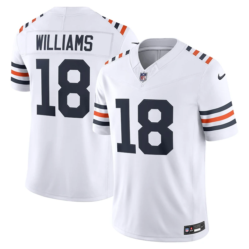 Men's Nike Caleb Williams White Chicago Bears Alternate Vapor F.U.S.E. Stitched Limited Jersey