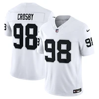 Men's Nike Maxx Crosby White Las Vegas Raiders Vapor F.U.S.E. Stitched Limited Jersey