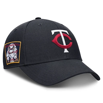 Men's Nike Navy Minnesota Twins 2026 Field of Dreams Club Structured Adjustable Hat