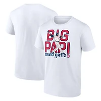 Men's Fanatics David Ortiz White Boston Red Sox Cooperstown Collection Player T-Shirt
