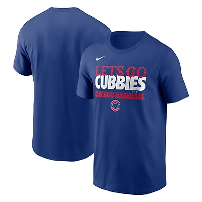 Men's Nike Royal Chicago Cubs City Connect Handwriting Club T-Shirt