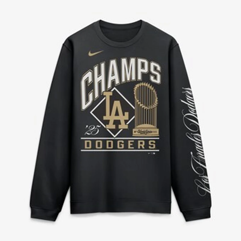 Men's Nike Black Los Angeles Dodgers 2026 Gold Collection Fleece Pullover