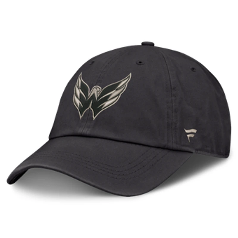 Men's Fanatics Charcoal Washington Capitals Road Phantom Washed Adjustable Hat