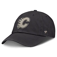 Men's Fanatics Charcoal Calgary Flames Road Phantom Washed Adjustable Hat